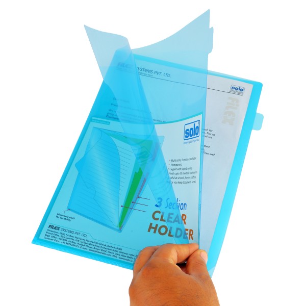 3 Section Clear Holder - A4 (CH110), Pack of 5